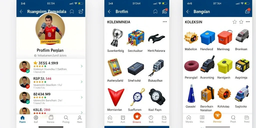 Leaderboard menunjukkan peringkat pemain secara real-time.