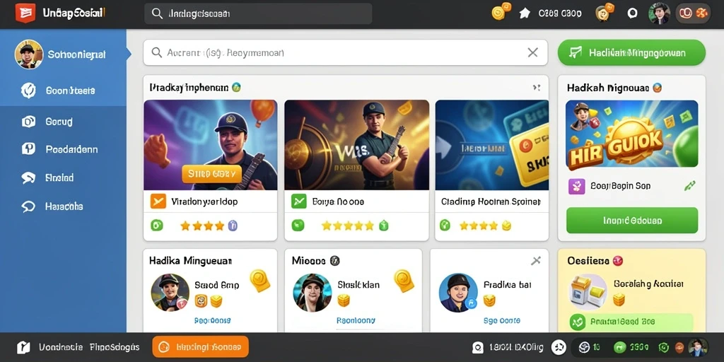 Ragam permainan yang selalu diperbarui dan menarik.